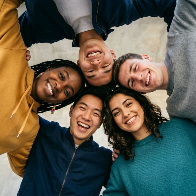 People smiling together